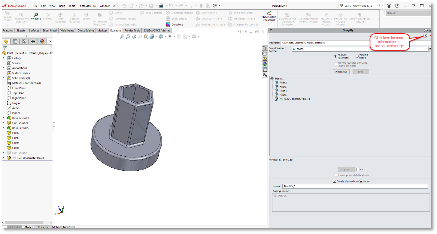 SOLIDWORKS中的简化实用程序你了解多少？