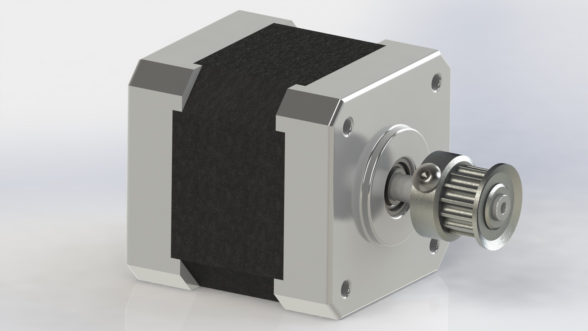 SolidWorks模型分享：步进马达Nema17 免费下载