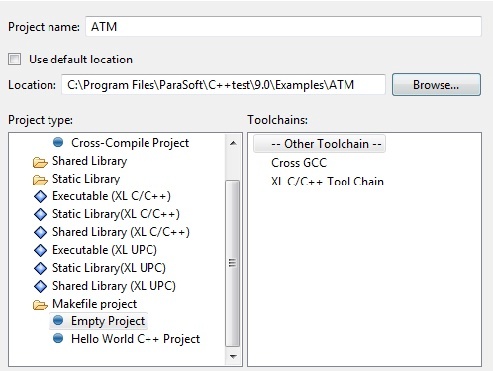 Parasoft C/C++test （Eclipse）2020.2系列教程：创建一个C ++ test项目