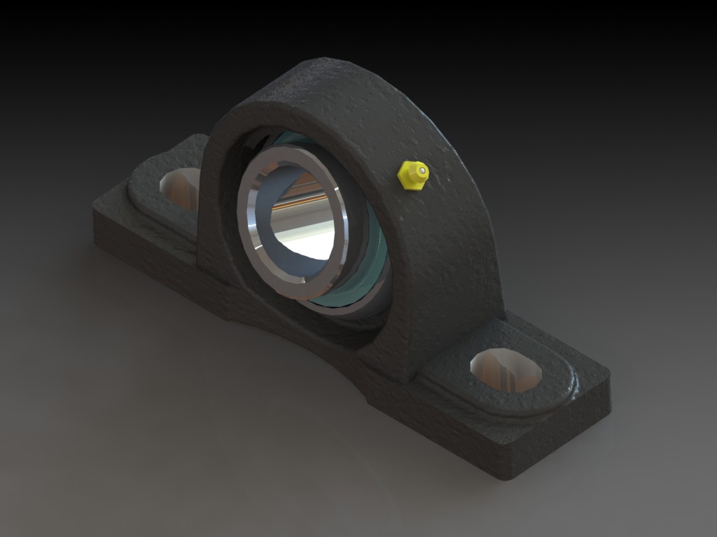 SolidWorks模型分享：轴承座 免费下载