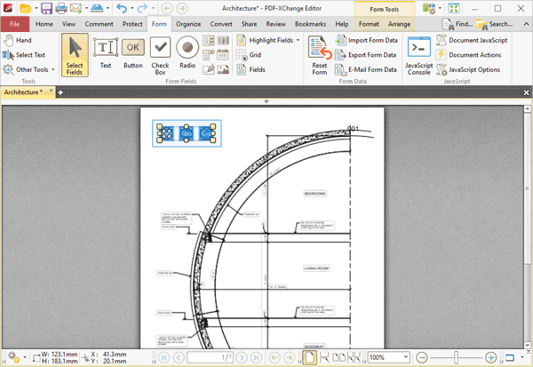 PDF-XChange Editor使用教程：使用PDF-XChange Editor清除选定的单选按钮
