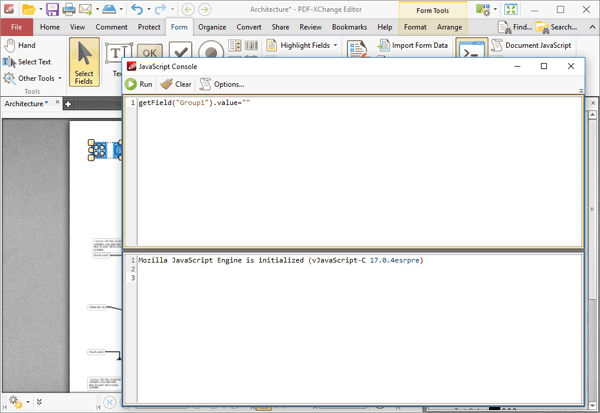 PDF-XChange Editor使用教程：使用PDF-XChange Editor清除选定的单选按钮