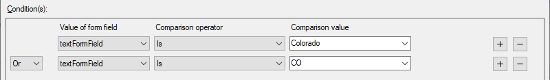 TX Text Control系列教程—Windows Forms：如何为文本和选择表单字段创建条件