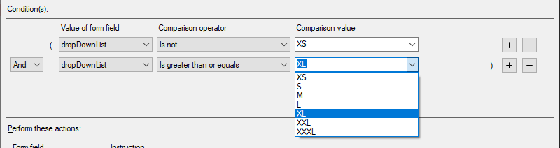 TX Text Control系列教程—Windows Forms：如何为文本和选择表单字段创建条件