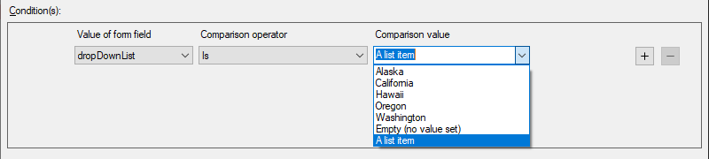 TX Text Control系列教程—Windows Forms：如何为文本和选择表单字段创建条件