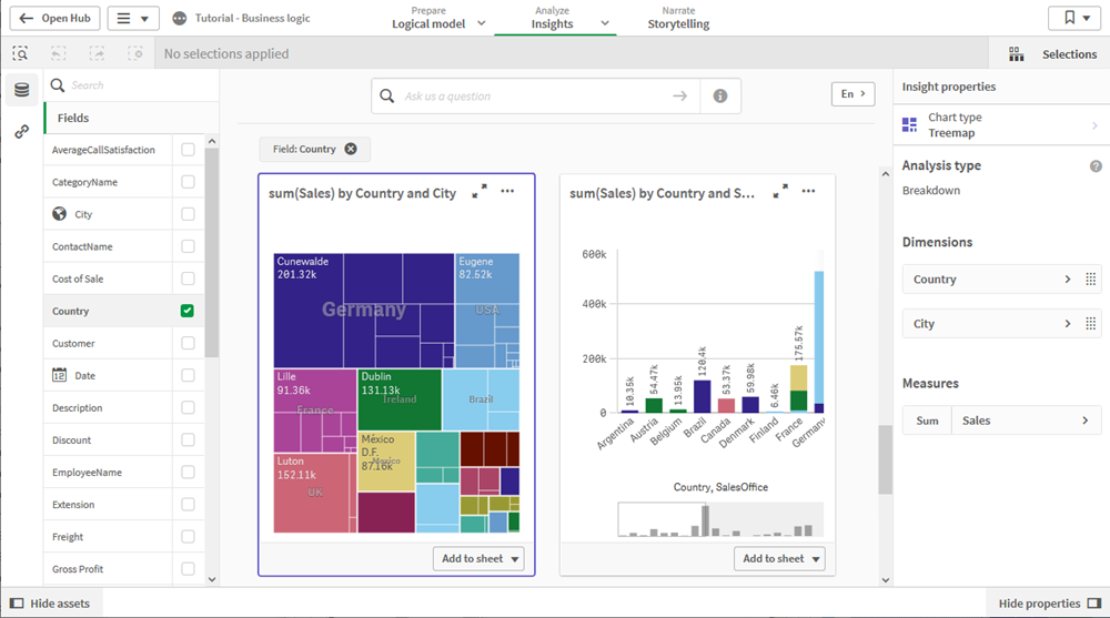 BI工具 Qlik 教程：定义层次结构