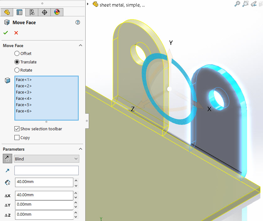 别再忽视SOLIDWORKS中的Move Face功能了！