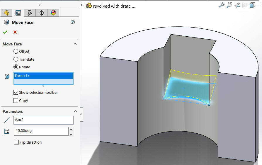 别再忽视SOLIDWORKS中的Move Face功能了！