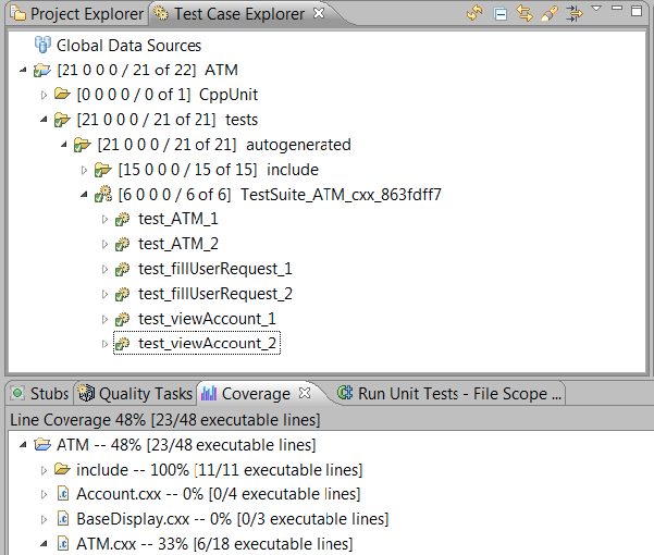 Parasoft C/C++test （Eclipse）2020.2系列教程：查看代码覆盖率结果并扩展代码覆盖率