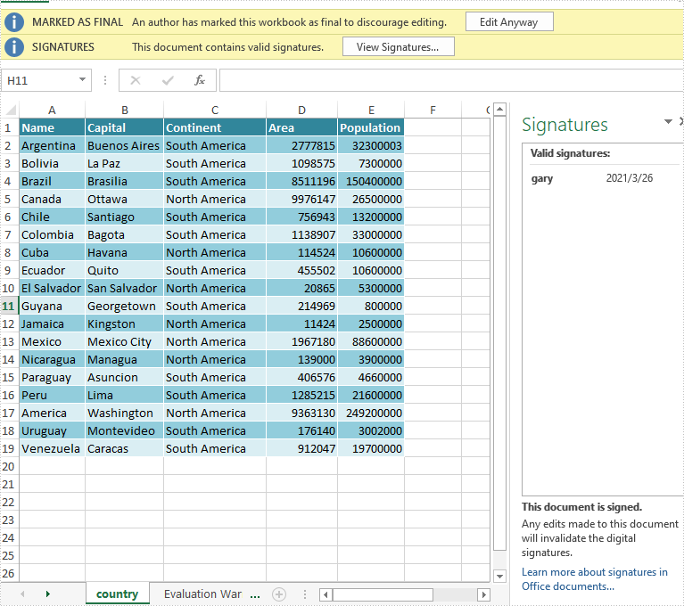 Excel Java组件Spire.XLS教程： 在Excel中添加或删除数字签名