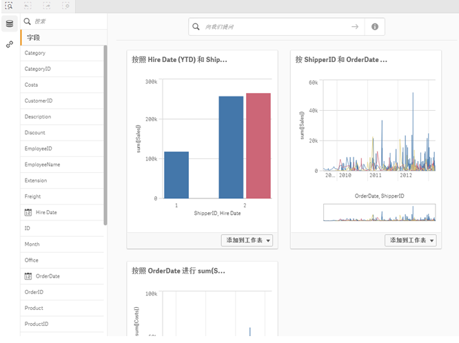 Qlik Sence如何快速创建分析应用？