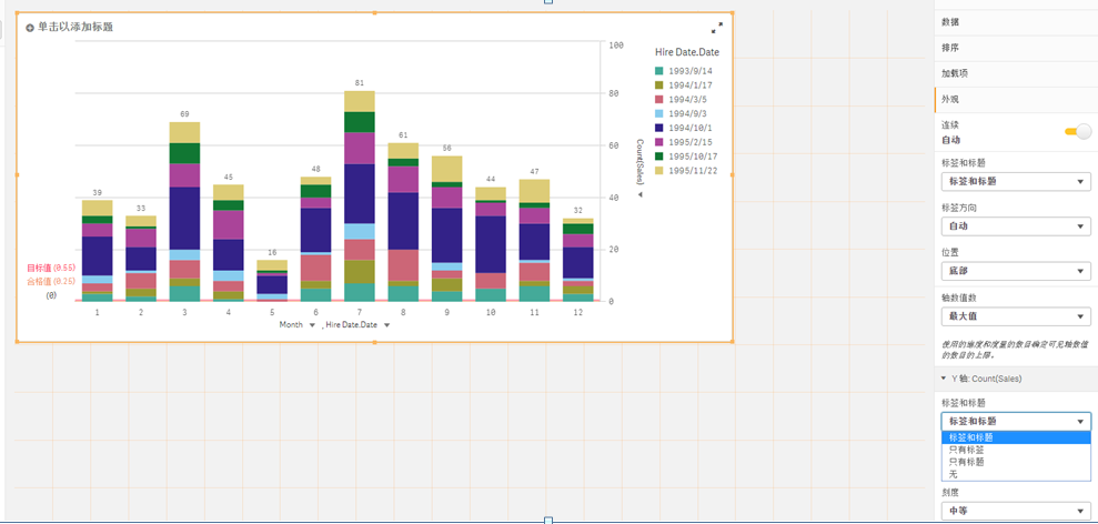 Qlik Sence如何创建条形图