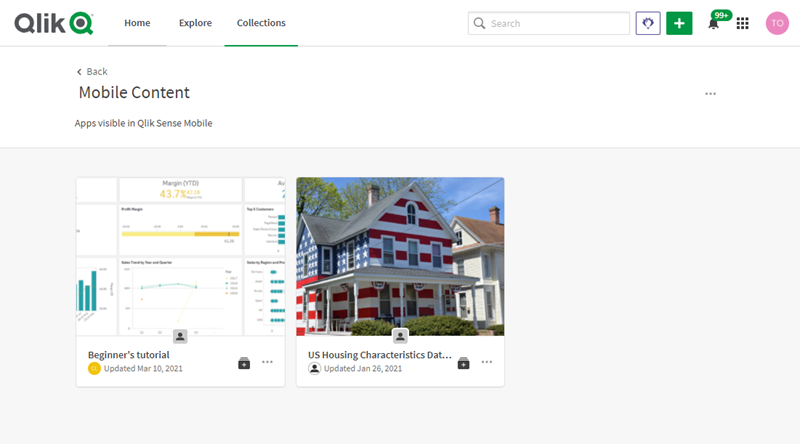 Qlik Sense的SaaS版本中的新增功能-Qlik Sense Mobile