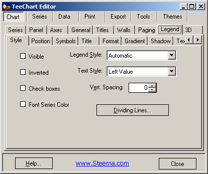 TeeChart for .NET图表控件教程：图例控制
