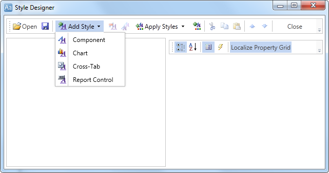 Stimulsoft Reports用户手册：在页面上使用图表报告
