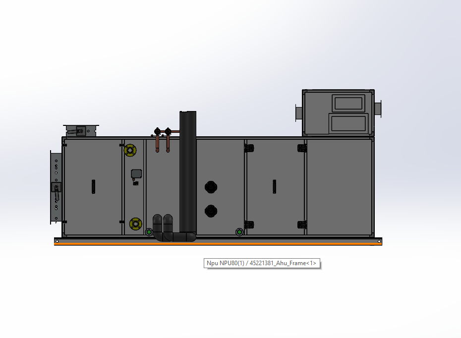 【SolidWorks免费模型下载】：空调箱  免费模型下载