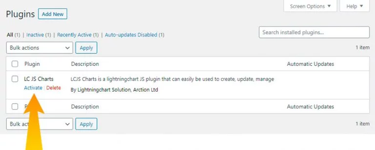 如何开始使用新的LightningChart JS WordPress 插件 width=