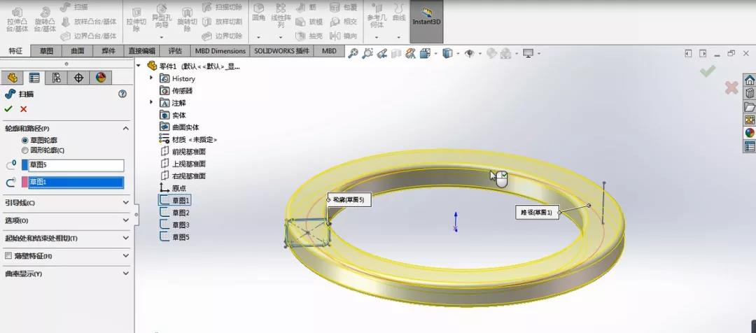 Solidworks教程：手把手教环形电感 ！