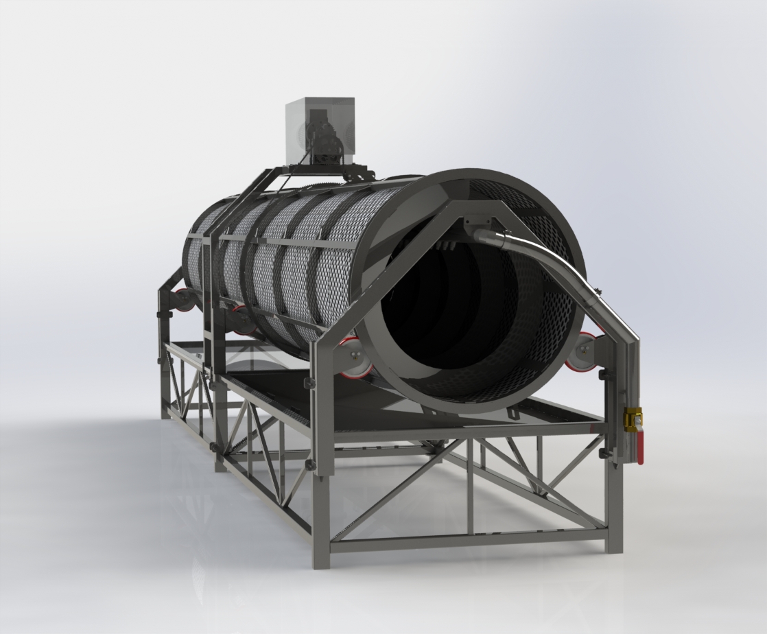 【SolidWorks免费模型合集】：食品原料清洗机  免费模型下载