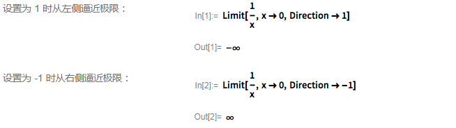 Mathematica和Wolfram语言面向数学的入门指南：极限