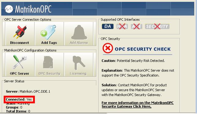 使用OPC Client (MatrikonOPC Explorer)方法