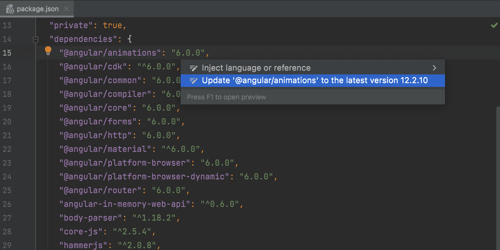 WebStorm 发布2021.3 EAP 4：改进 HTML 的完成、更新包的新检查