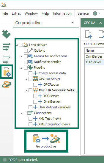 探索 OPC UA - 配置 OPC Router OPC UA 客户端和服务器