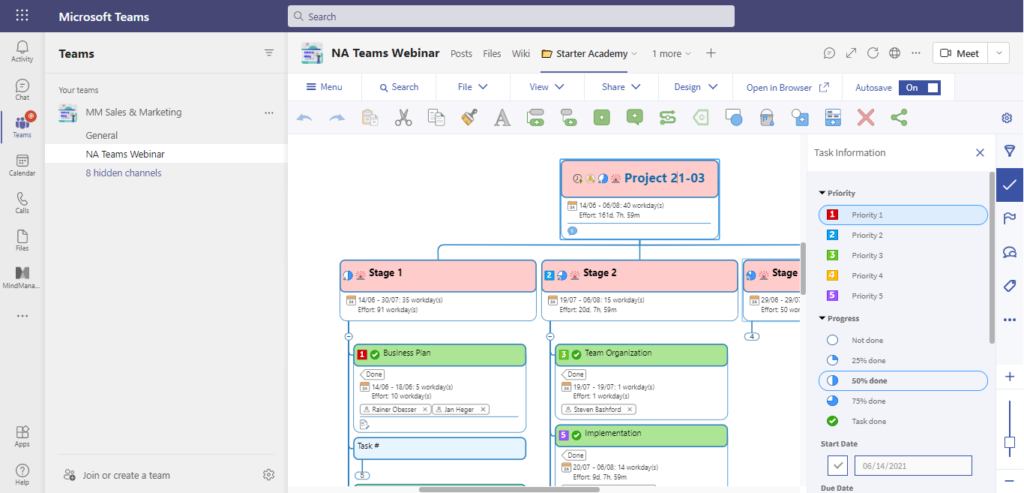 MindManager使用教程：如何创建 Microsoft Teams 思维导图