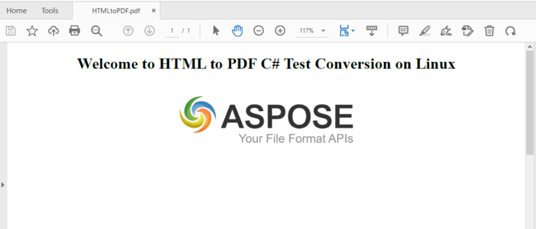 HTML文档处理API-Aspose.Html使用教程：在 .NET 中的 Linux 上将 HTML 转换为 PDF 文件