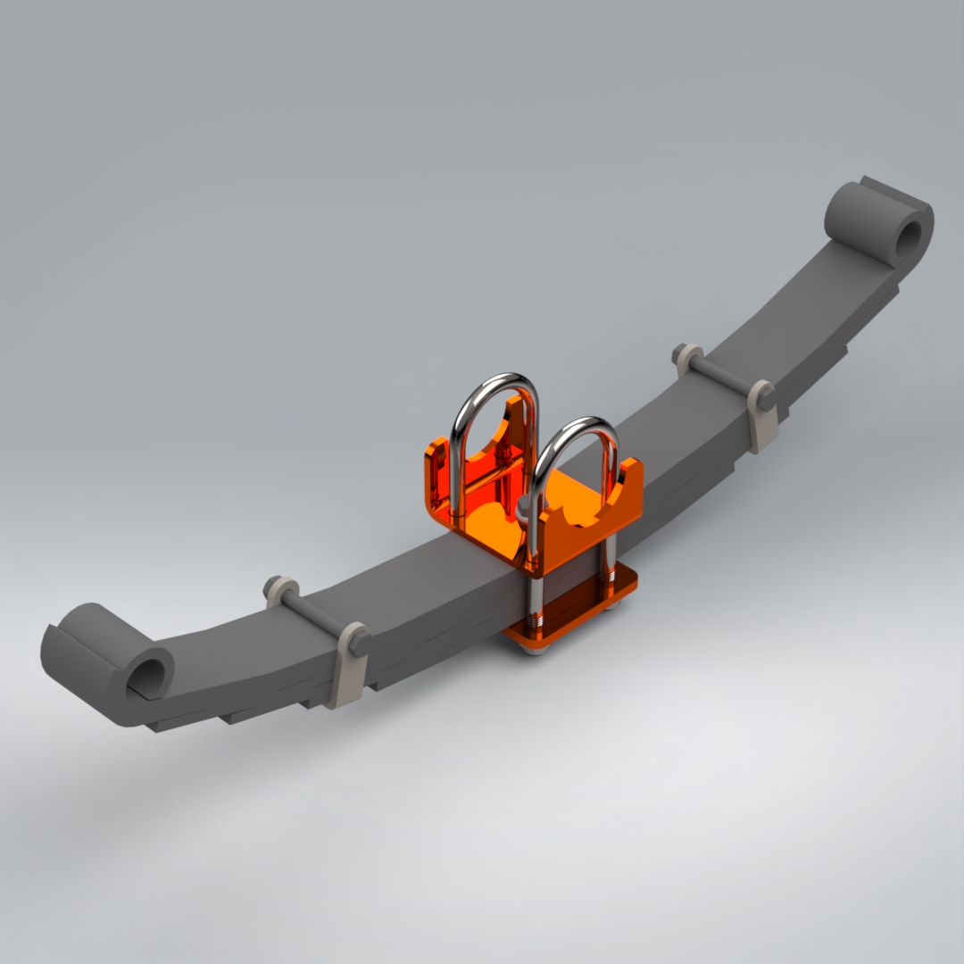 【SolidWorks免费模型下载】：弹簧和悬挂梁  免费模型下载