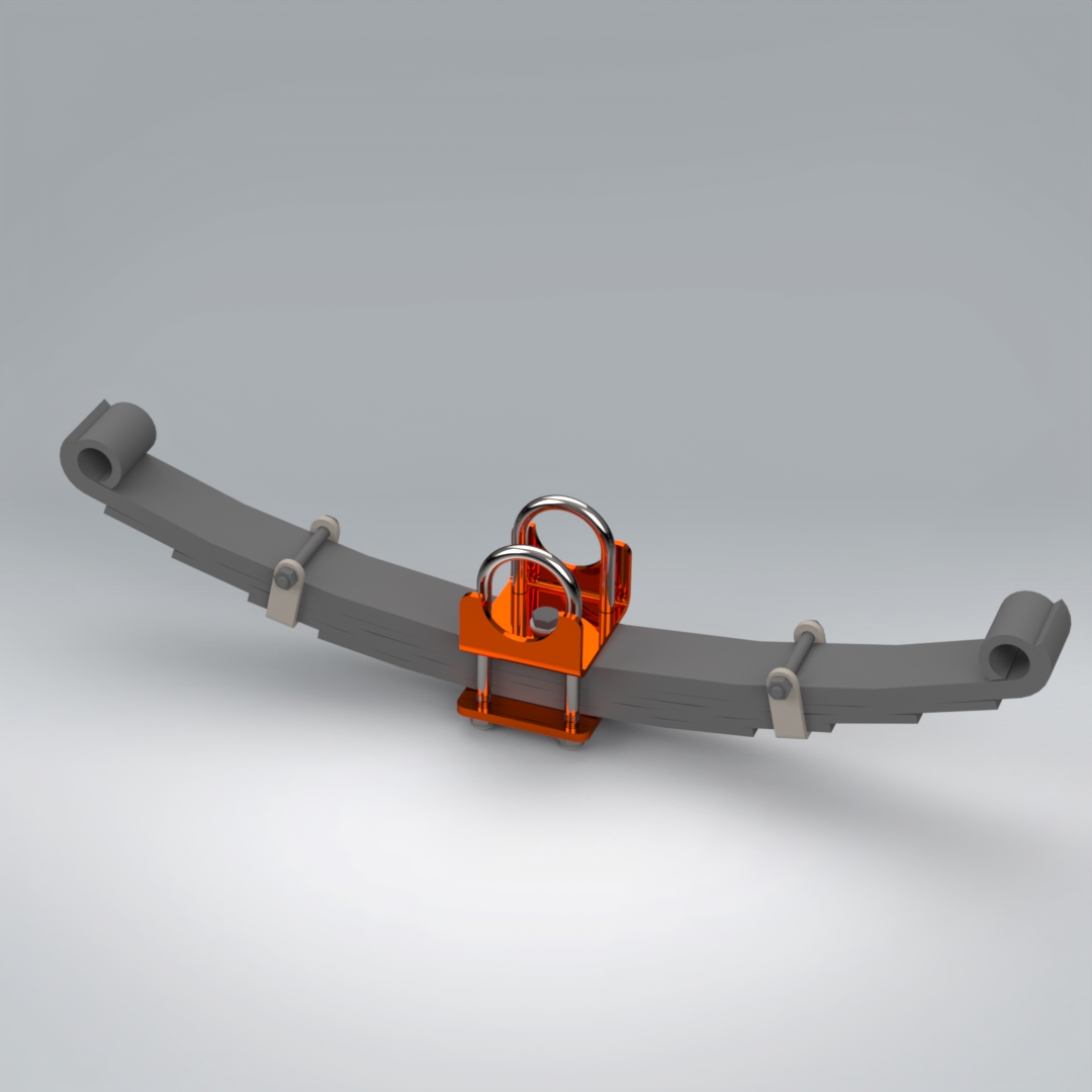 【SolidWorks免费模型下载】：弹簧和悬挂梁  免费模型下载