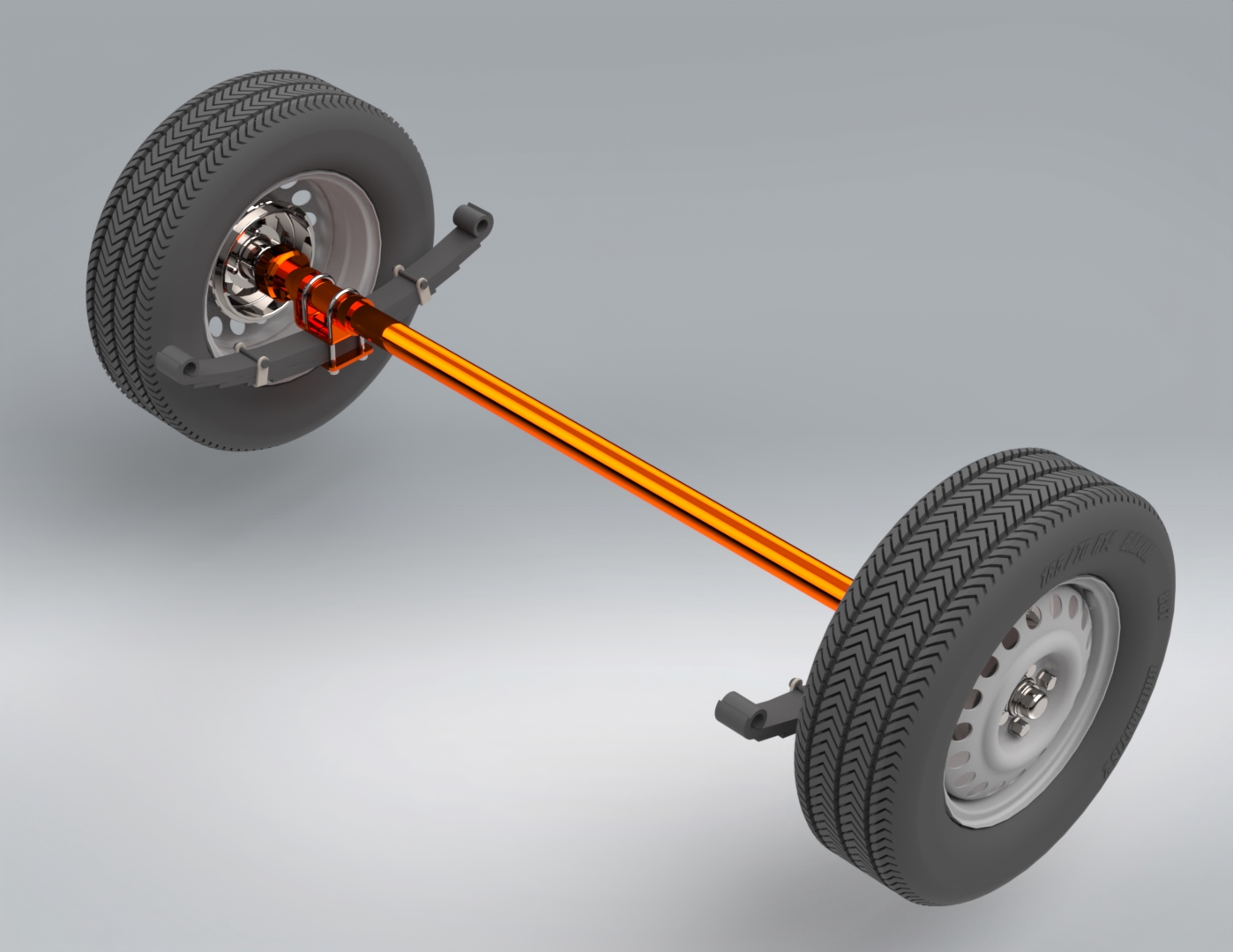 【SolidWorks免费模型下载】：弹簧和悬挂梁  免费模型下载