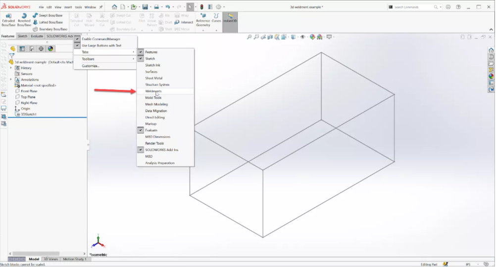 SOLIDWORKS 焊件轮廓和焊件工具指南