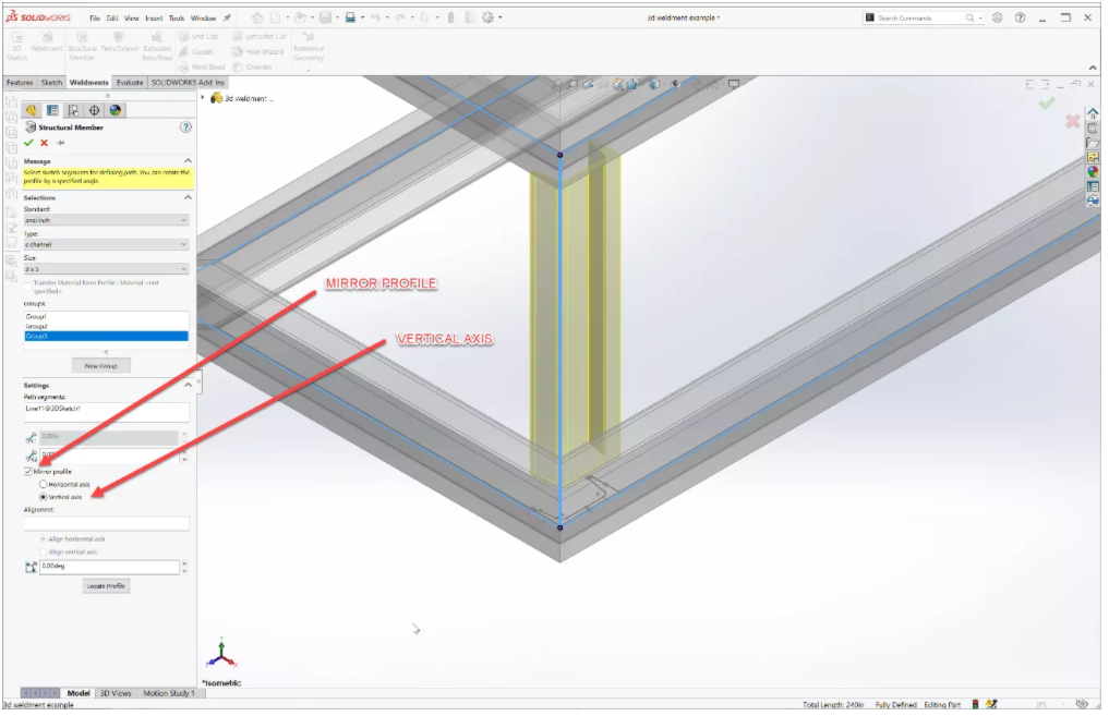 SOLIDWORKS 焊件轮廓和焊件工具指南