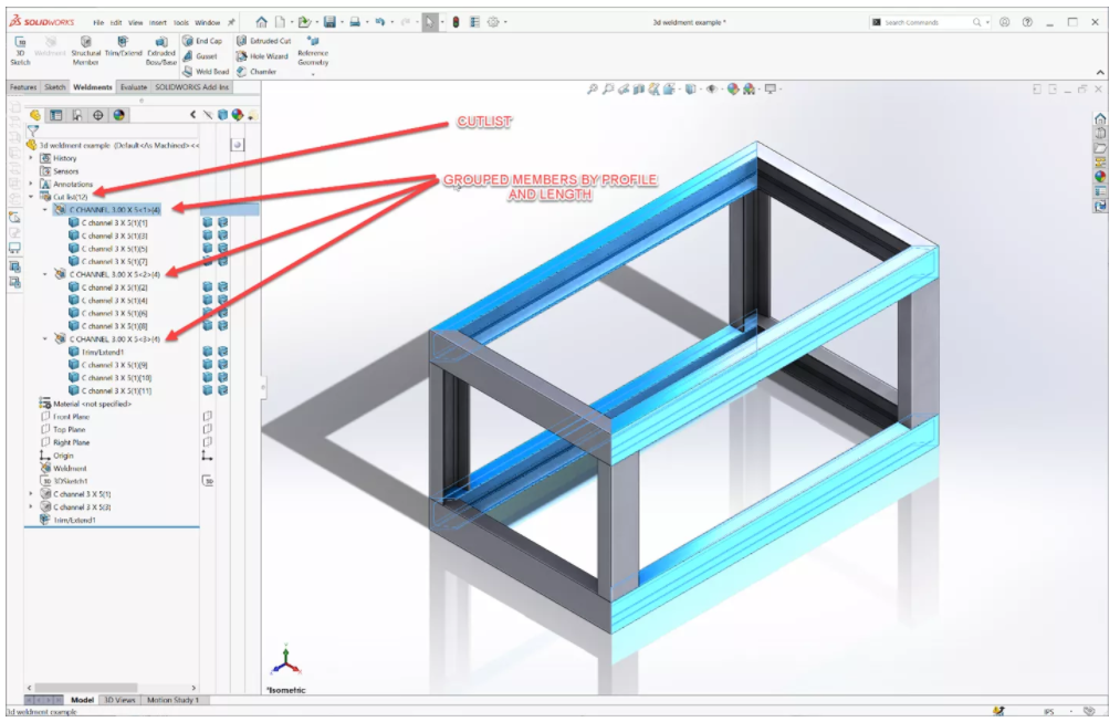 SOLIDWORKS 焊件轮廓和焊件工具指南