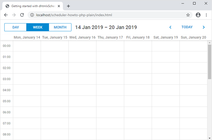 dhtmlxScheduler,JavaScript,日程安排,React JS