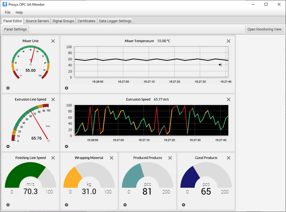 Prosys OPC UA Monitor