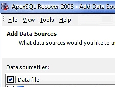 ApexSQL Recover