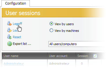 UserLock網頁瀏覽界面