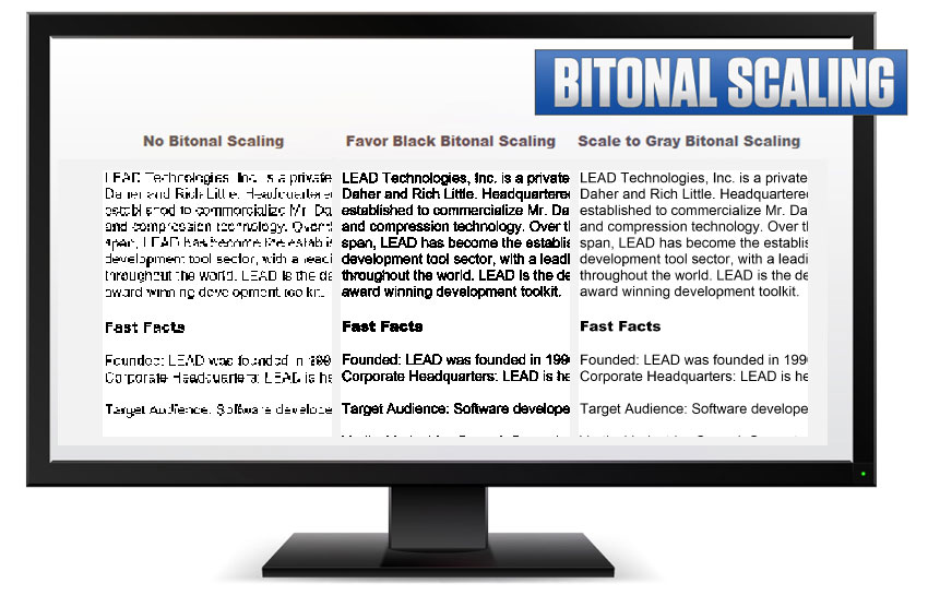 Bitonal Image Scaling