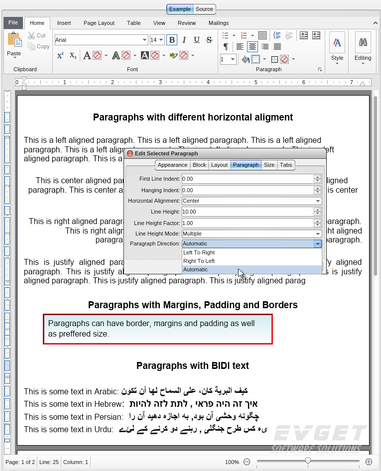 Paragraph Formatting