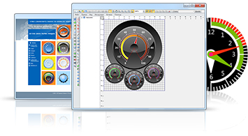 rich library of pre-designed html5 gauges