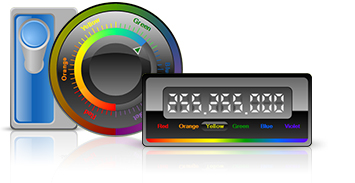 Vertical, horizontal and digital gauges