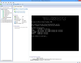 Workstation 10 Micro Cloud Foundry