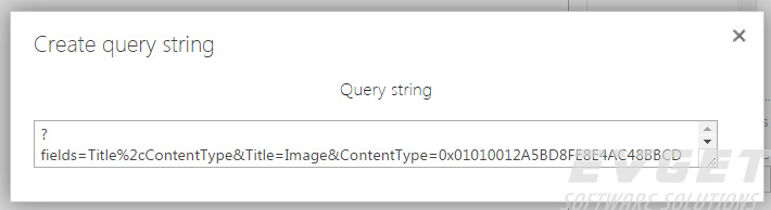 predefine fields values via query string