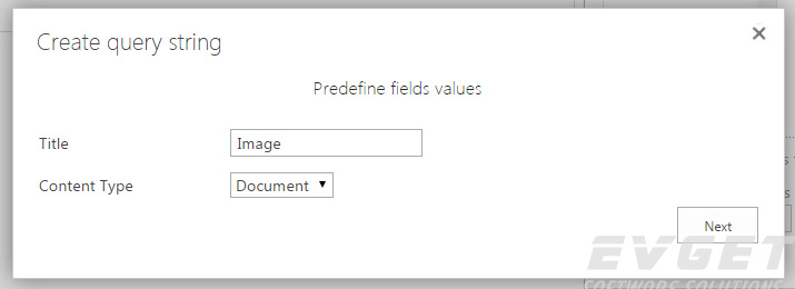 predefine fields values via query string