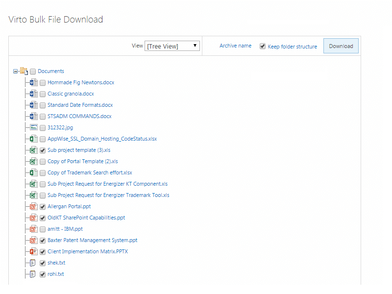 SharePoint Bulk Check