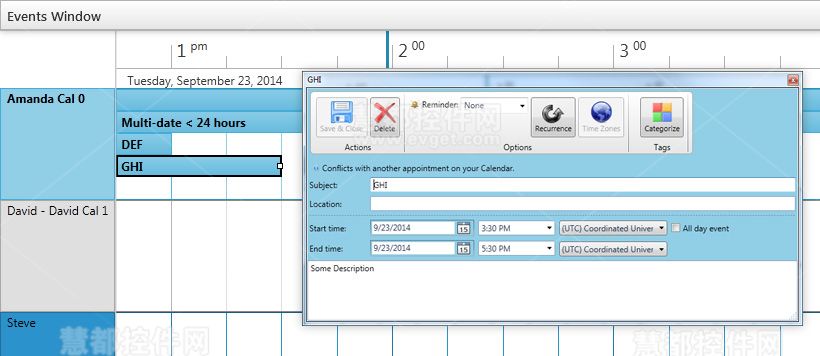 Wpf Schedule