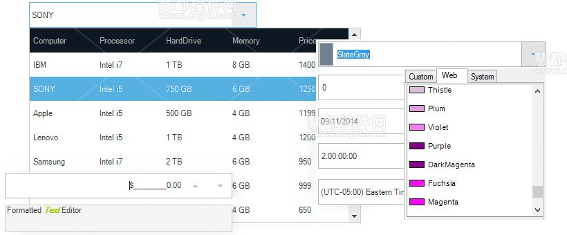 WinForms Editor Controls