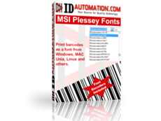 MSI Plessey Barcode Fonts授權(quán)購(gòu)買(mǎi)